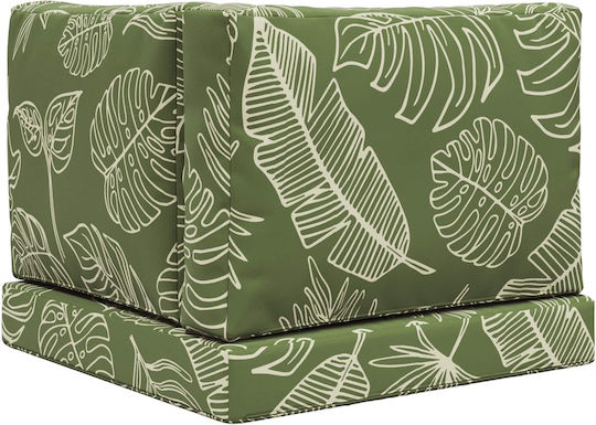 vidaXL Pernă De Canapea De Grădină Cu Spătar Verde 3 Buc 60x60 Cm