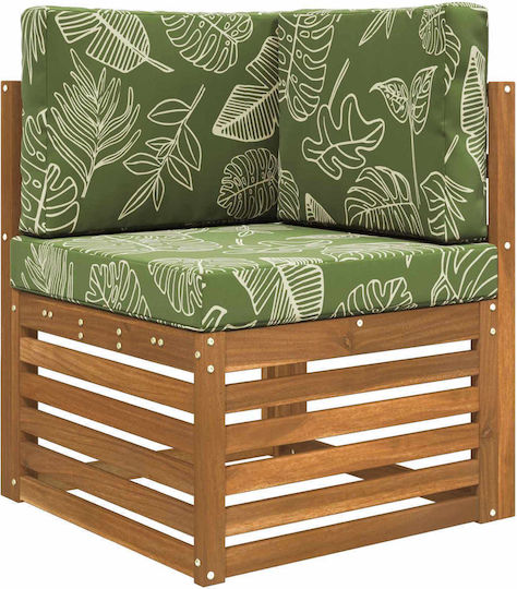 vidaXL Pernă De Canapea De Grădină Cu Spătar Verde 3 Buc 60x60 Cm