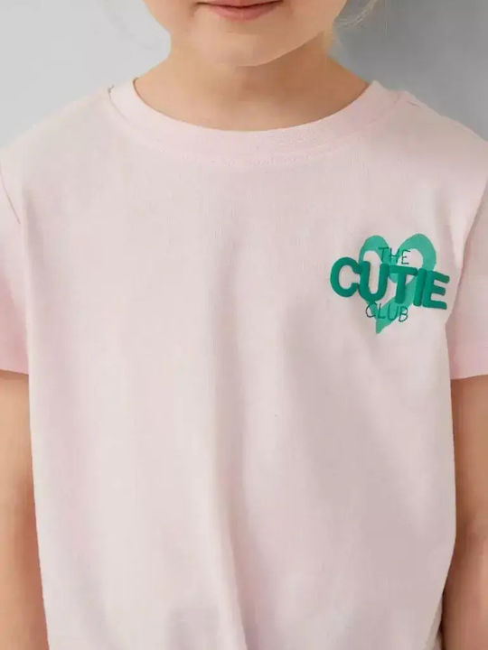 Kids Short-Sleeved Blouse Pink