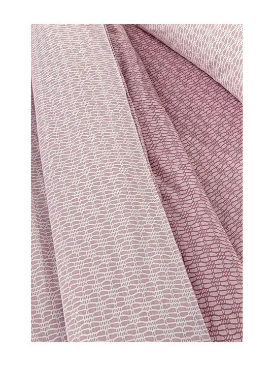 Guy Laroche Sandy Bettlaken Set für Einzelbett 170x200cm Rosa (4 Stück)