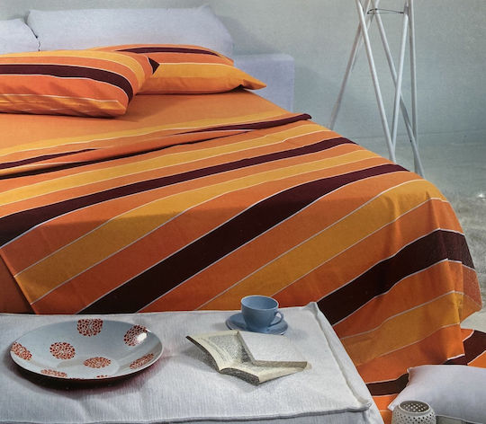 Valentini Bianco Single Bed Sheets Set 160x240cm 3 Pieces