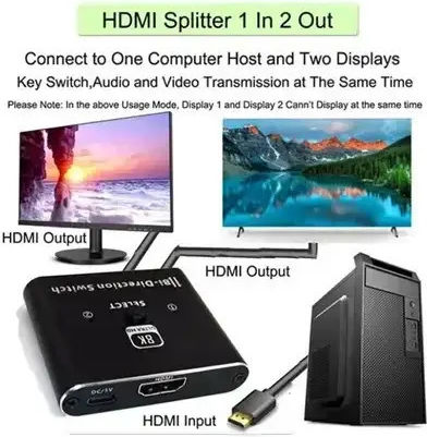 Bidirectional HDMI Switch 8K Andowl Qz8ab – 2 1 1 2 Ultra HDTV