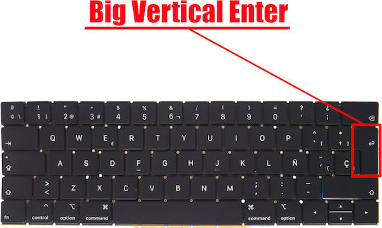Spanish Laptop Keyboard Apple Macbook Pro 13" A1706 15" A1707 Late 2016 Mid 2017 Emc 3071 3072 3163 3162 661-07950 661-06377 661-07954 Es No Frame Backlit Black Code 40414esbl
