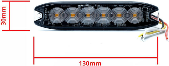 Einparts Led Warning Lamp 18w Ece R65 Approval Assistance