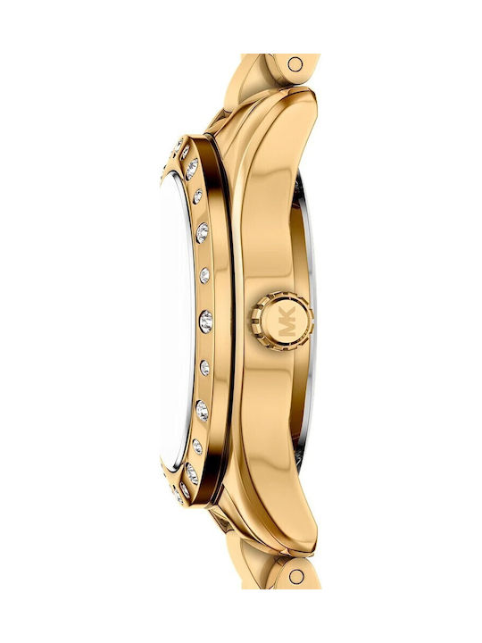Michael Kors Lexington Set Womens Watch 26mm Battery With Gold Stainless Steel Bracelet