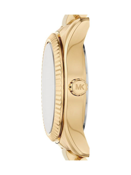 Michael Kors Lexington Γυναικείο Ρολόι 26mm Μπαταρίας με Χρυσό Μεταλλικό Μπρασελέ