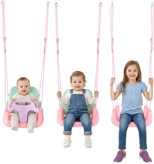 Kinder Schaukel mit Schutz 43x38x168cm Rosa