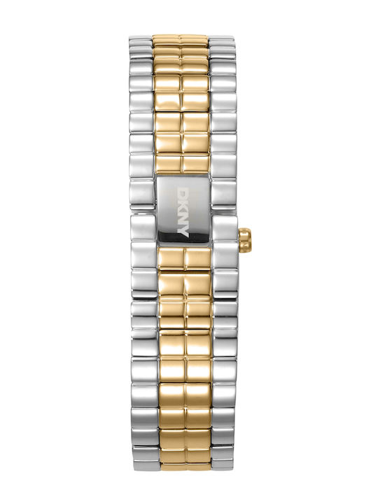 DKNY Ceas De Damă 25.5mm Cu Baterie Cu Brățară Metalică Argintie