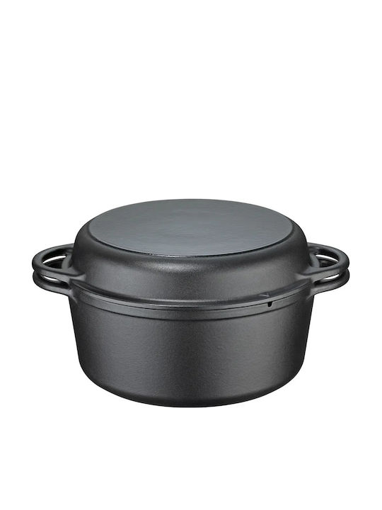 Kuchenprofi Grătar din Fontă cu Capac 26cm
