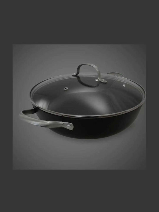Tigaie Fagure Din Fontă Cu Capac Cu Acoperire Antiaderentă 30cm