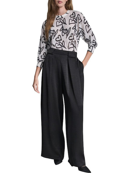 Women's Fabric Trousers Blk