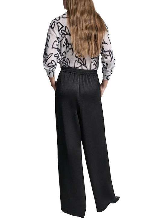 Women's Fabric Trousers Blk