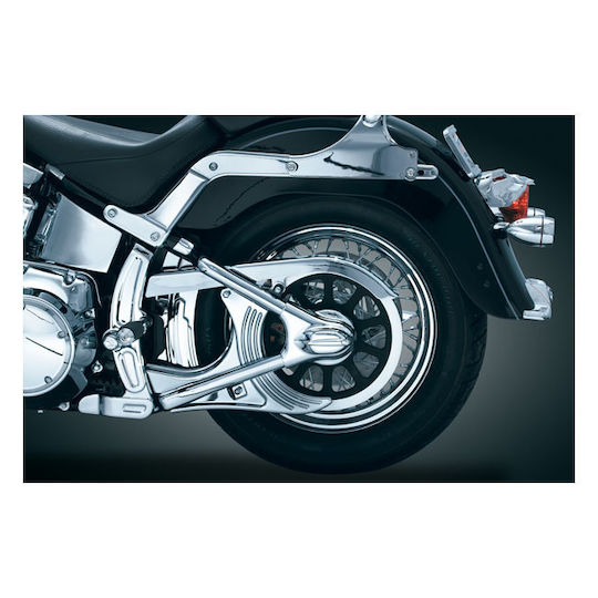 Kuryakyn Frame Covers Motorcycle Harley-Davidson Softail 08-17 Kuryakyn Boomerang Covers Chrome