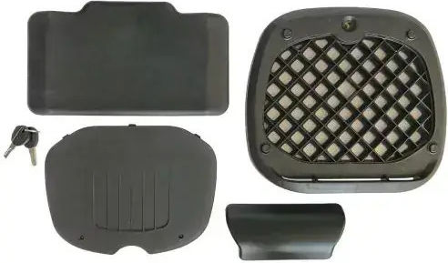 Maximus Motorrad-Topcase 57lt Silber
