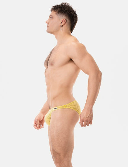 Barcode Berlin Ανδρικό Sexy Boxer Κίτρινο