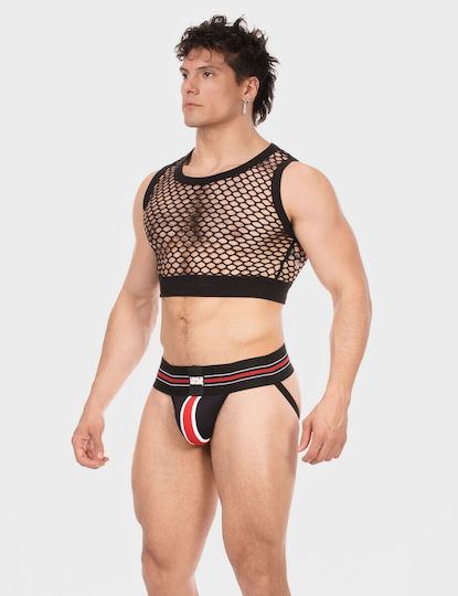 Barcode Berlin Sexy Herren Top Schwarz