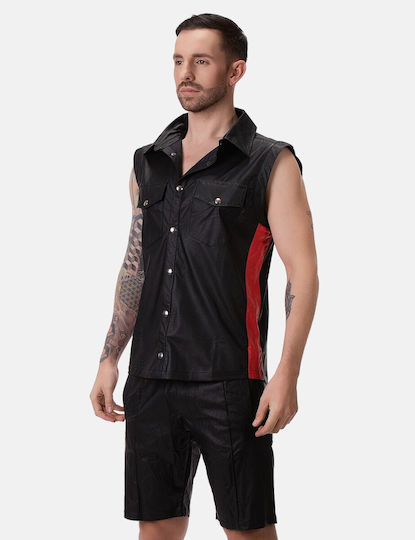 Barcode Berlin Sexy Ανδρικό Top Μαύρο