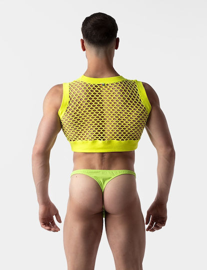 Barcode Berlin Sexy Ανδρικό Top Κίτρινο