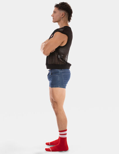 Barcode Berlin Sexy Men's Black Top
