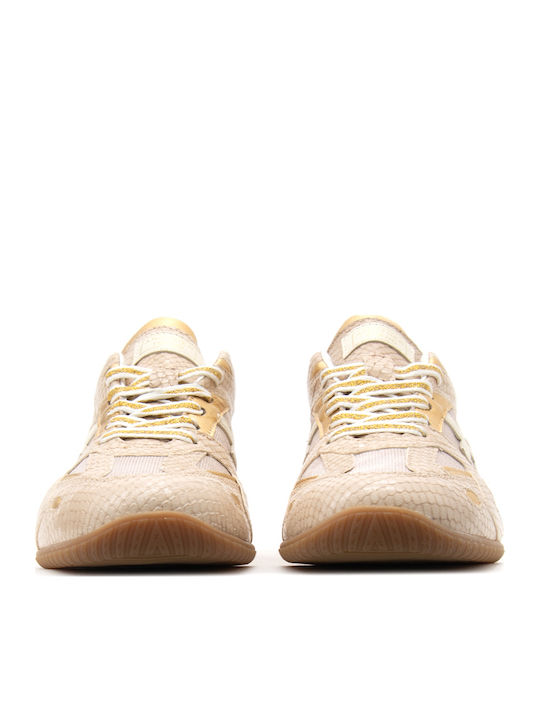 Another Trend Damen Sneakers Beige Gold A079-T2-06-Beige