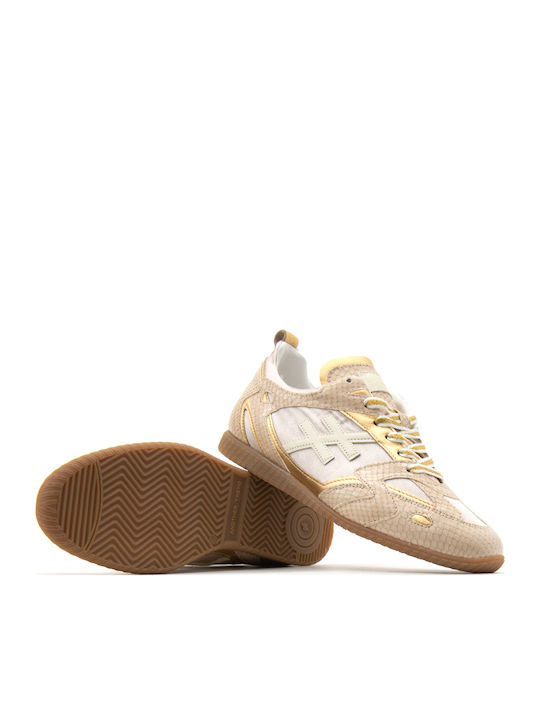 Γυναικεία Sneakers Μπεζ- Χρυσο