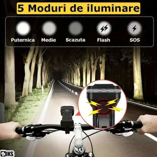 Lumină Reîncărcabilă pentru Bicicletă