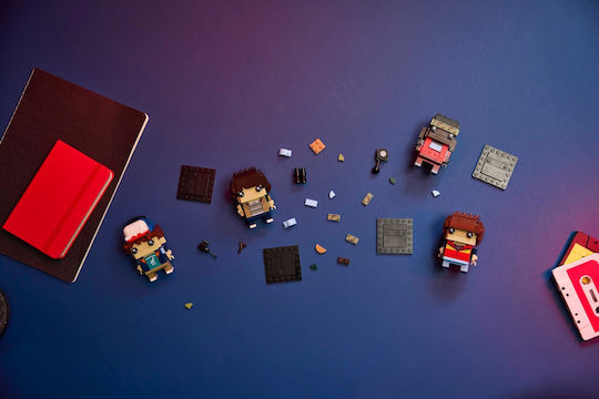 LEGO Brick Headz Stranger Things Mike Dustin Lucas și Will Figuri pentru 10+ Ani
