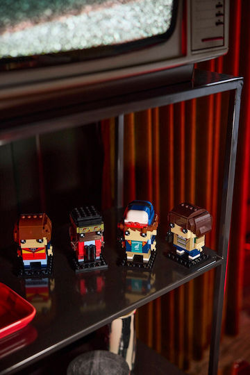 LEGO Brick Headz Stranger Things Mike Dustin Lucas și Will Figuri pentru 10+ Ani