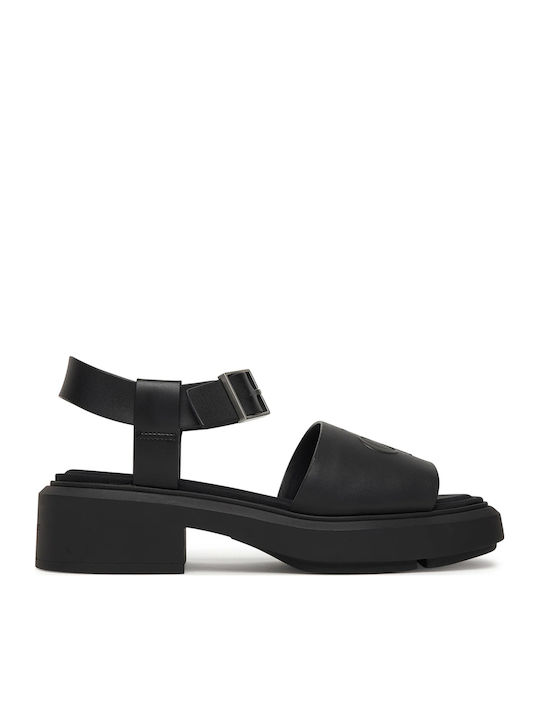 Calvin Klein Women's Black Flat Sandals