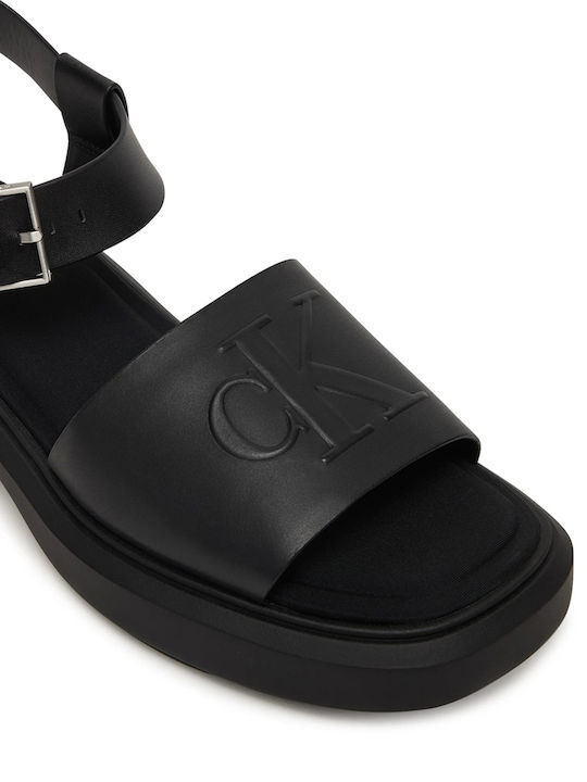 Women's Black Flat Sandals