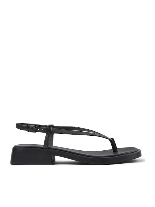 Dana Leather Women's Sandals Black