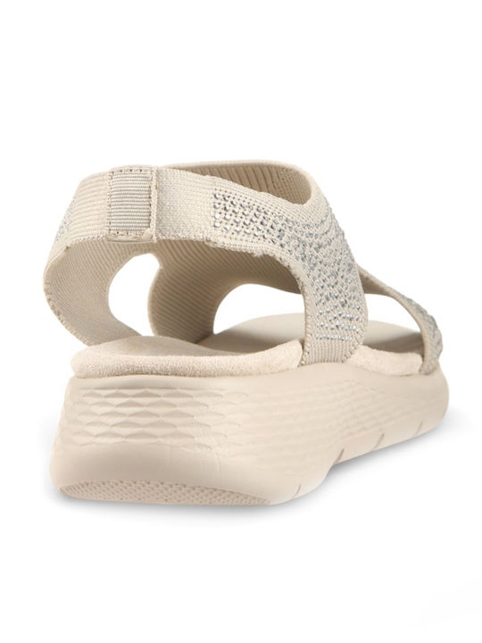 Women's Flat Sandals Beige