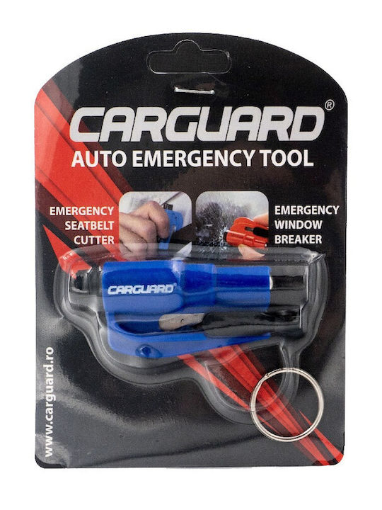 Set 1 Notfall Auto Schlüsselanhänger Carguard Sicherheitsgurt Cutter + Fensterbrecher Hammer