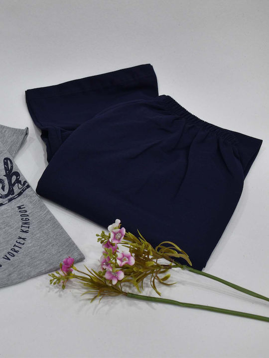 Lion Summer Men's Cotton Pyjama Gray