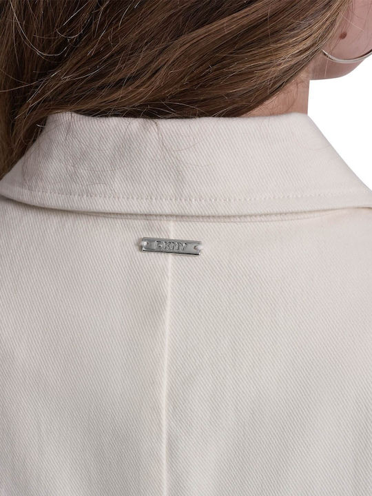 Long Sleeve Women's Shirt Ecru