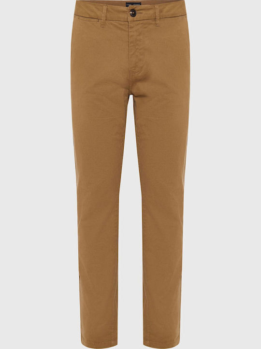 Trousers Chino Elastic in Regular Fit Beige