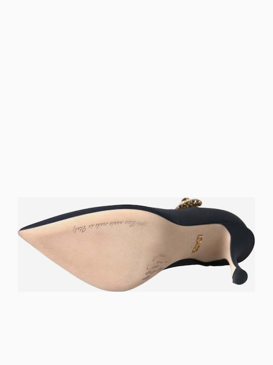Pantofi Cu Toc Din Piele Negri