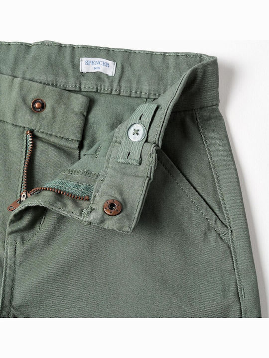 Kids Fabric Green Shorts/Bermuda