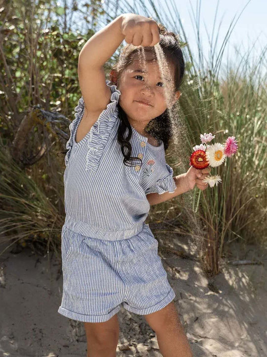Kids Shorts/Bermuda Playsuit Denim Denim Blue Stripe
