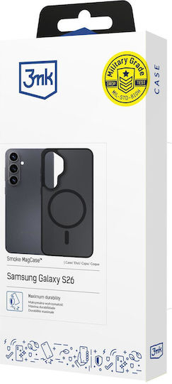 3MK Rückseitencover aus Silikon / Kunststoff Schwarz (Galaxy S26)