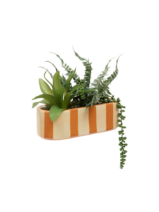 Plantă Artificială Ghiveci 31x22x24 A-s Poolside 214039 Portocaliu Ceramic