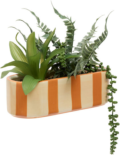 Artificial Plant Pot 31x22x24 A-s Poolside 214039 Orange Ceramic