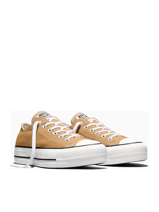 Converse Chuck Taylor All Star Adidași Flatforms Galbeni