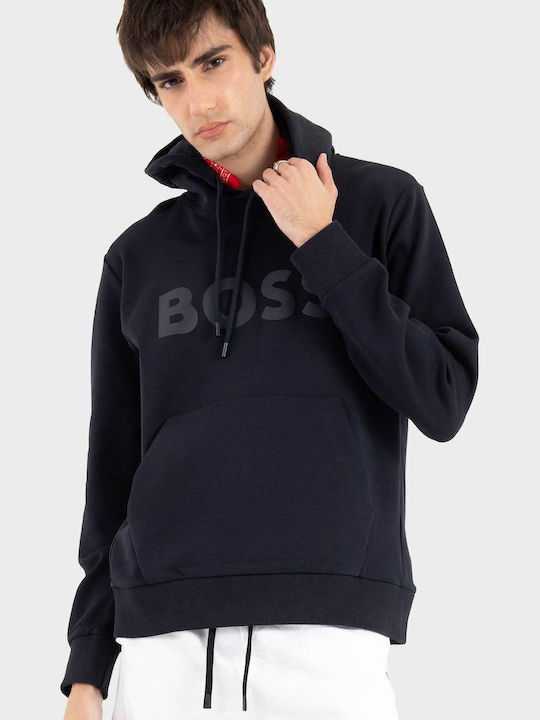 Φούτερ με Κουκούλα Dark Blue