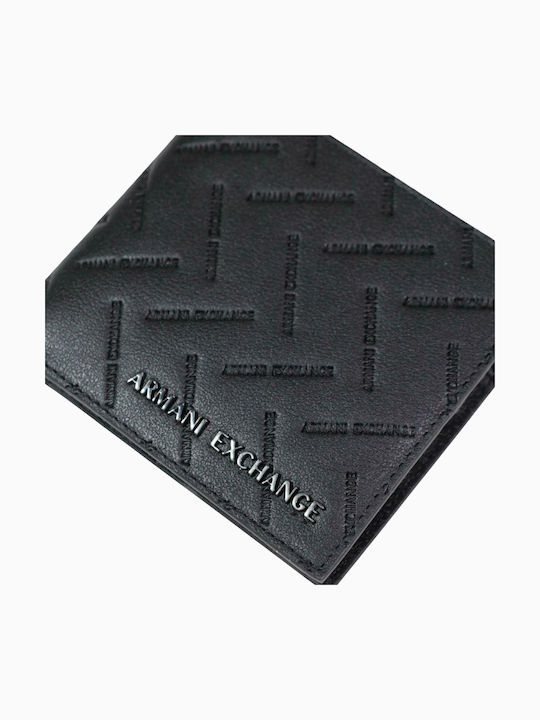 Armani Exchange Δερμάτινο Ανδρικό Πορτοφόλι Μαύρο