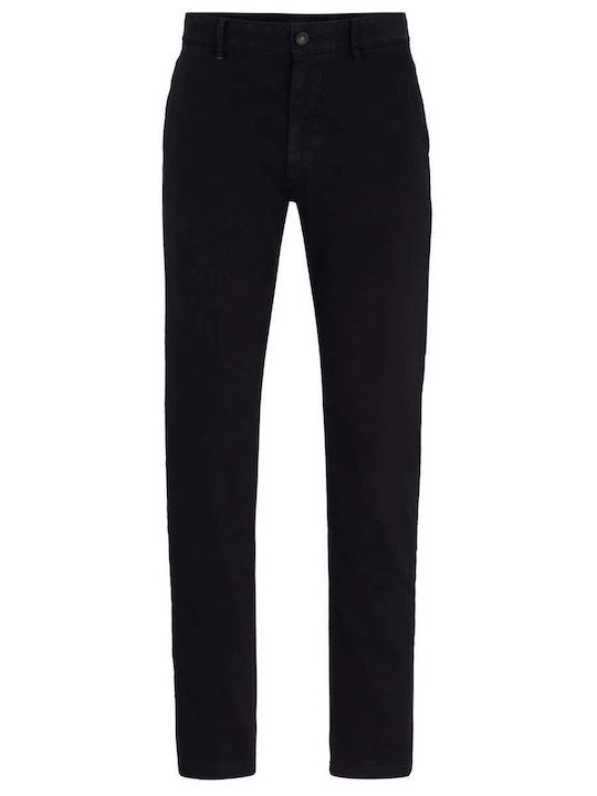 Trousers Chino Elastic in Slim Fit Black