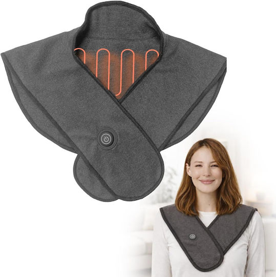 Massage Pillow for Neck & Back with Infrared Heating Gray