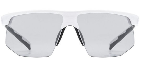 Uvex Cycling Glasses With White Frame And Photochromic Lenses