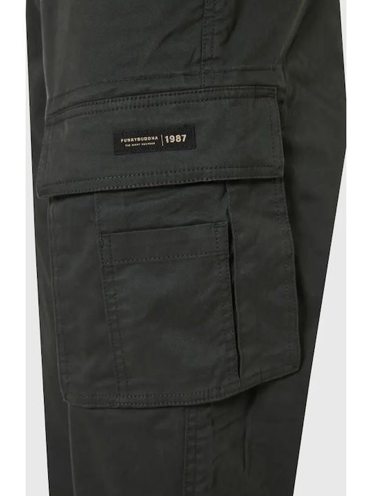 Trousers Cargo in Regular Fit Forest Green