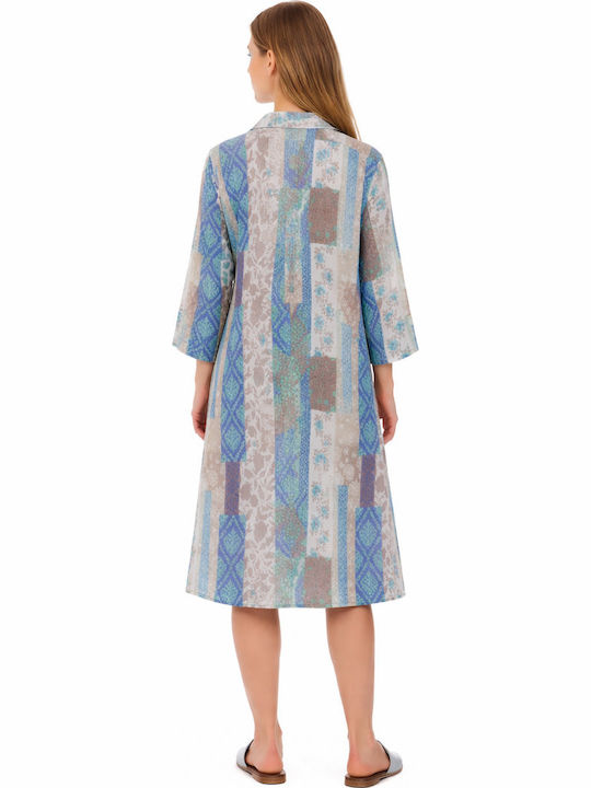 Platinum Fashion Γυναικείο Καφτάνι Παραλίας Multi Color